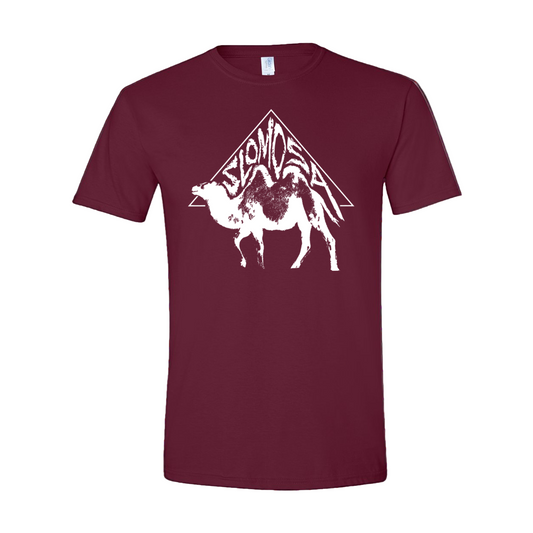 Burgundy Camel Logo Tee